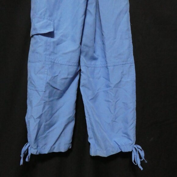 WARDROBE ESSENTIALS | 6x | Girl's Blue Lightweight Cargo Pants | Tie Bottoms - Picture 14 of 16